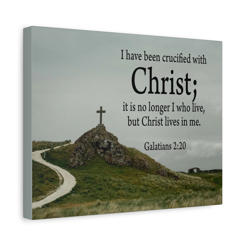 Scripture Walls Canvas No Longer I But Christ Galatians 2:20 Wall Art Christian